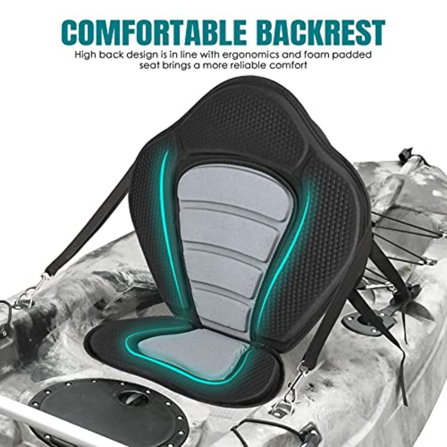 Deluxe Padded Kayak Seat with  – Fishing Kayak Storage Bag recenzja i cena