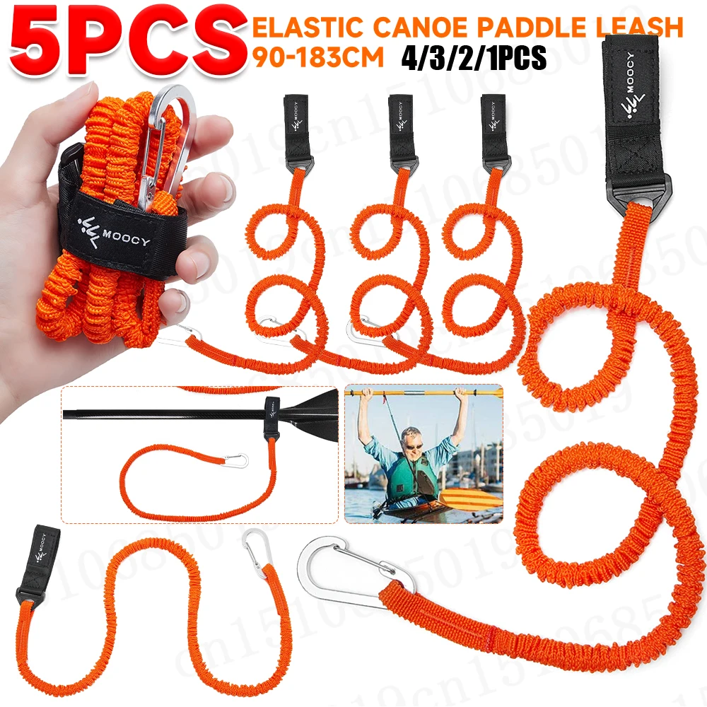 5-1PCS Elastic Kayak Canoe Pad – Fishing Kayak Paddle Leash recenzja i cena
