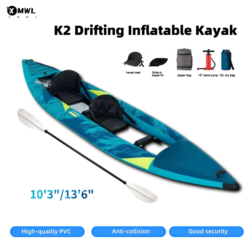 Canoe Kayak Inflatable Boat 1- – Fishing Kayak Paddle recenzja i cena
