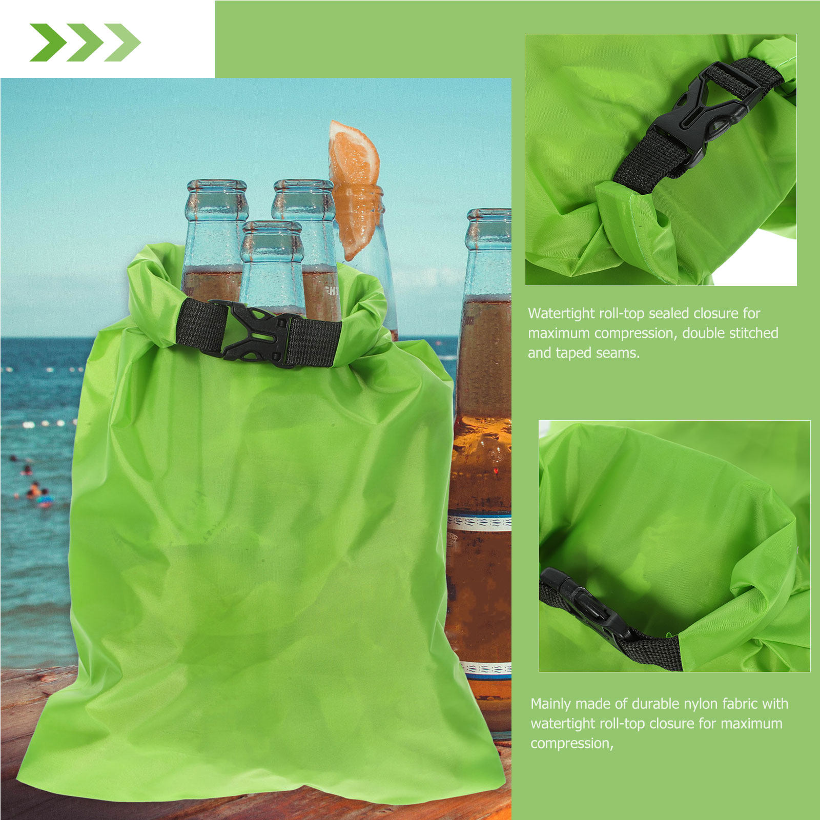 3Pcs Outdoor Waterproof Dry Ba – Fishing Kayak Storage Bag recenzja i cena