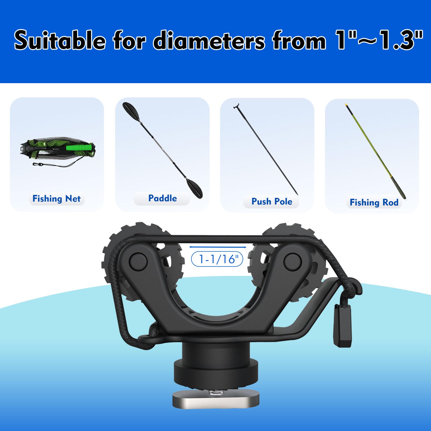 Kayak Rail Paddle Holder Kayak – Fishing Kayak Cart recenzja i cena