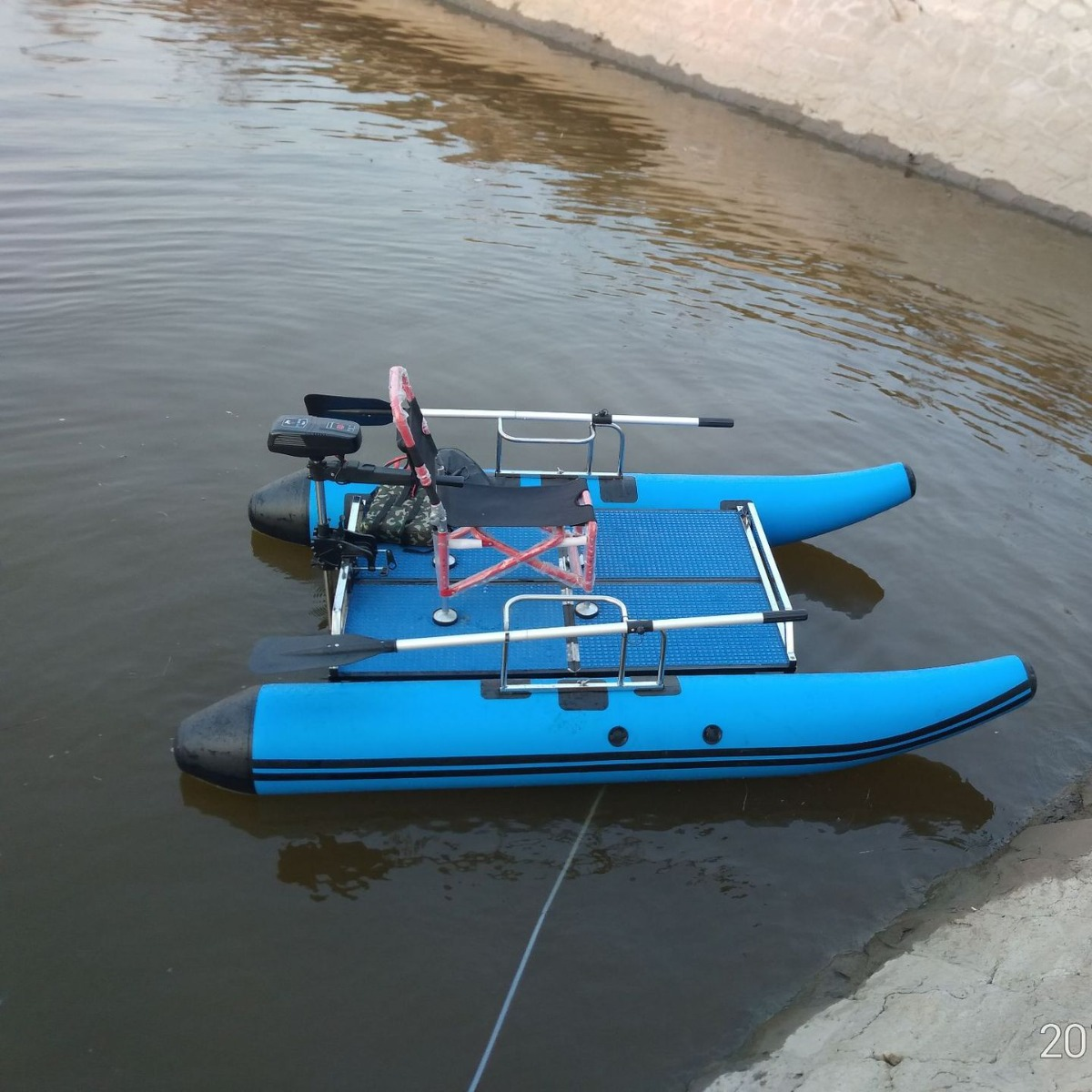 Catamaran Luya boat/raft fishi – Fishing Kayak Pedal Drive recenzja i cena