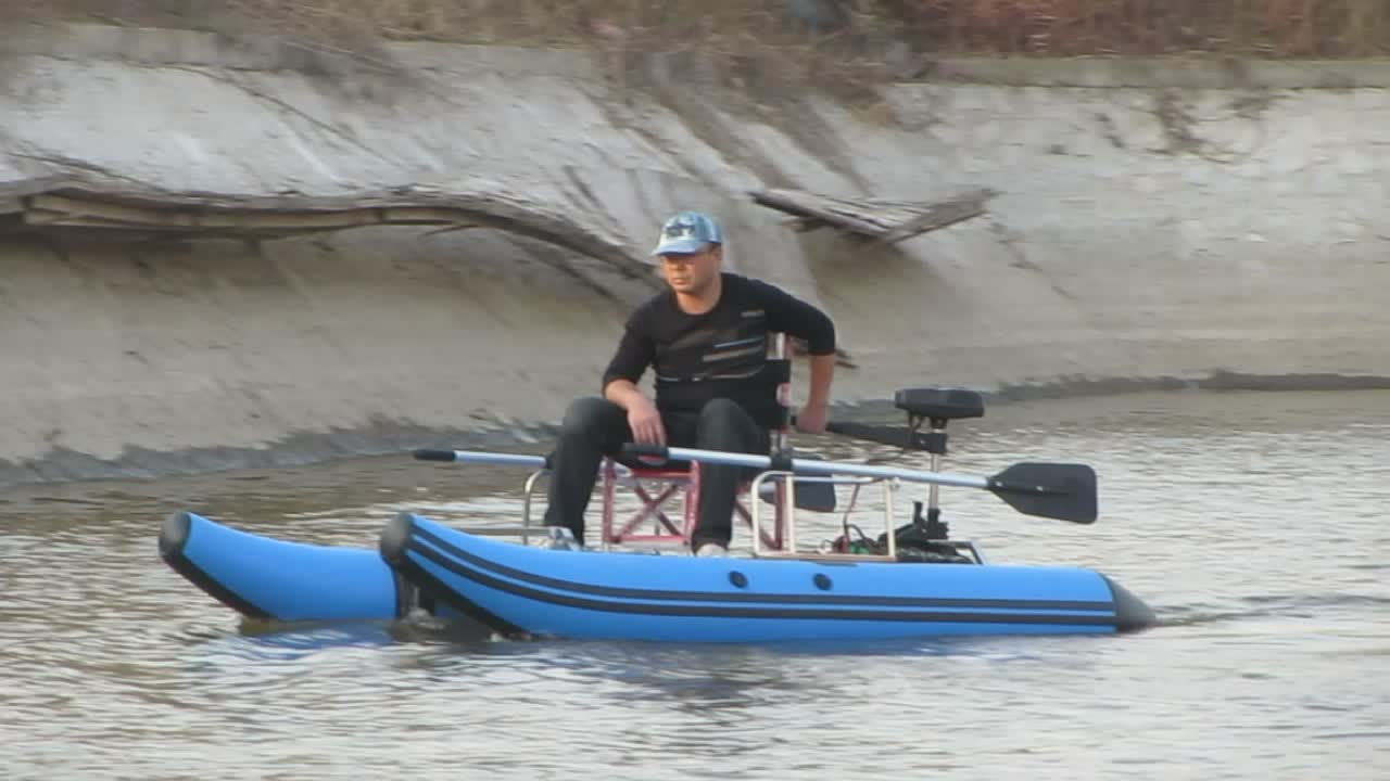 Catamaran Luya boat/raft fishi – Fishing Kayak Pedal Drive recenzja i cena