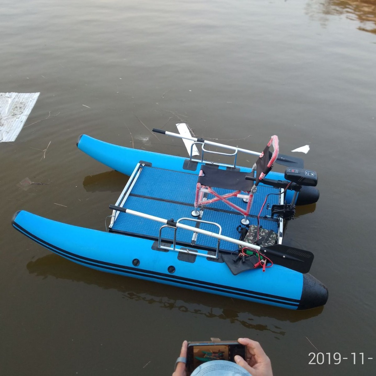 Catamaran Luya boat/raft fishi – Fishing Kayak Pedal Drive recenzja i cena