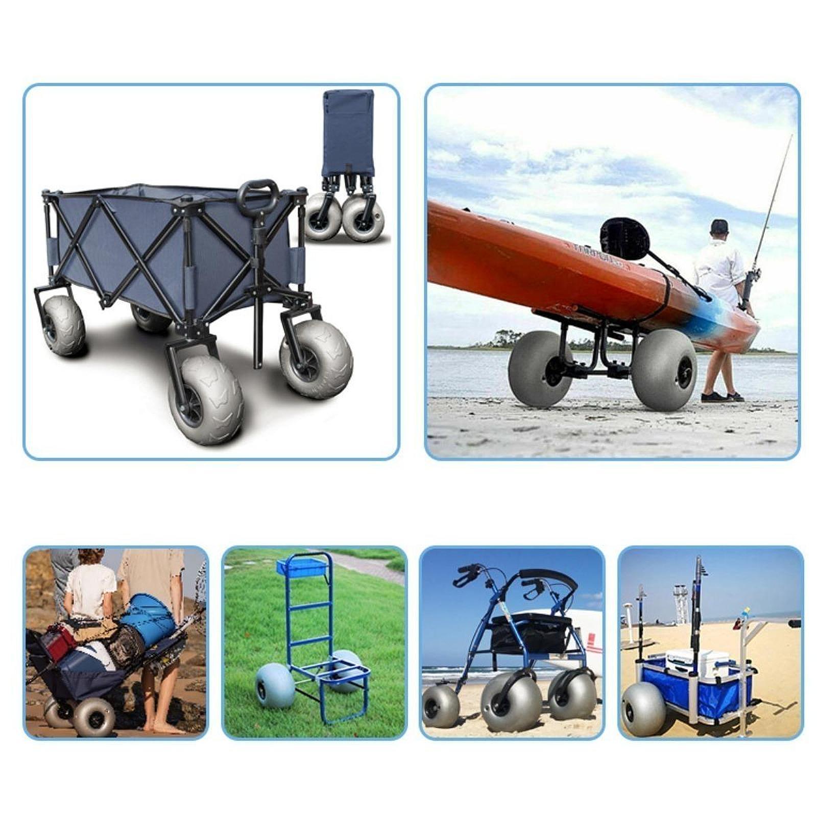 16 Inch Balloon Wheels Replace – Fishing Kayak Cart recenzja i cena