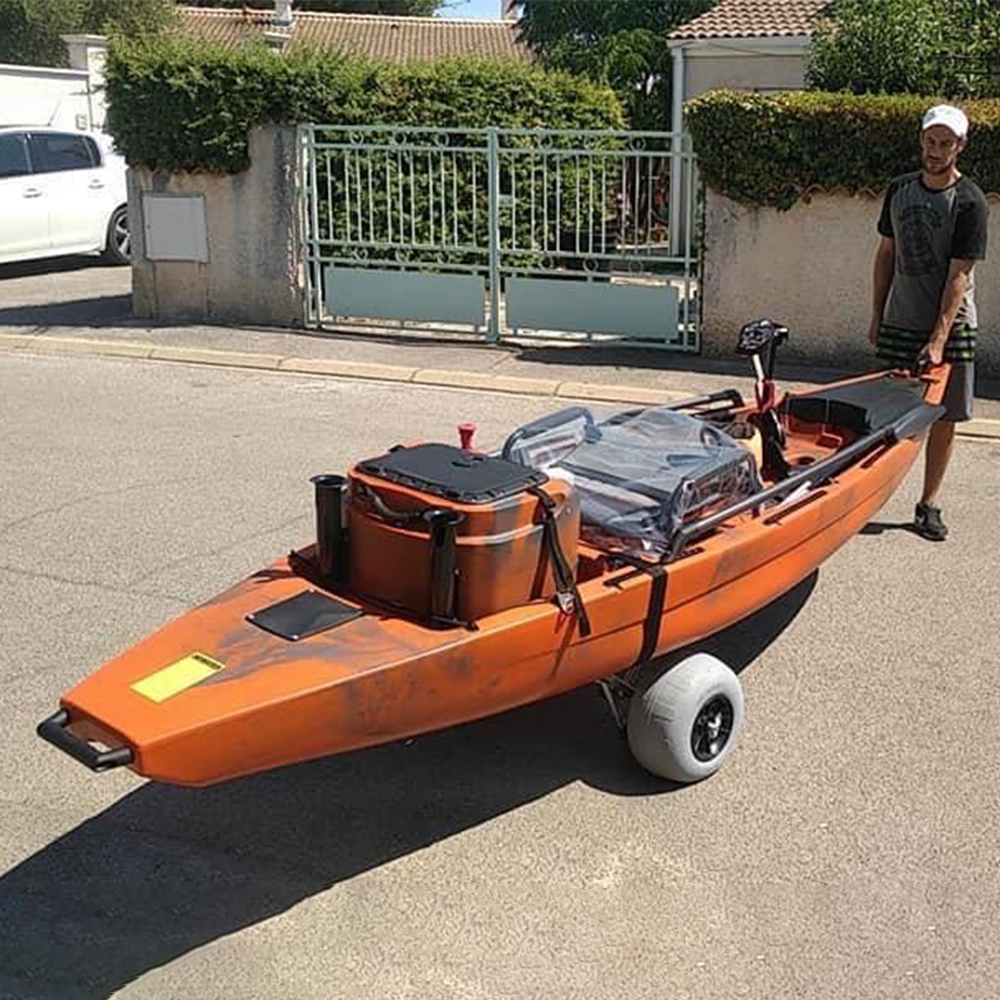 Inflatable Wide Wheel Canoe Bo – Fishing Kayak Cart recenzja i cena
