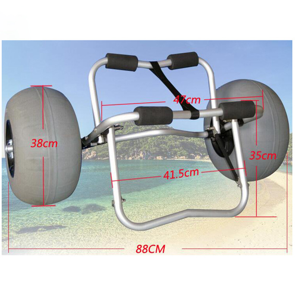 Inflatable Wide Wheel Canoe Bo – Fishing Kayak Cart recenzja i cena