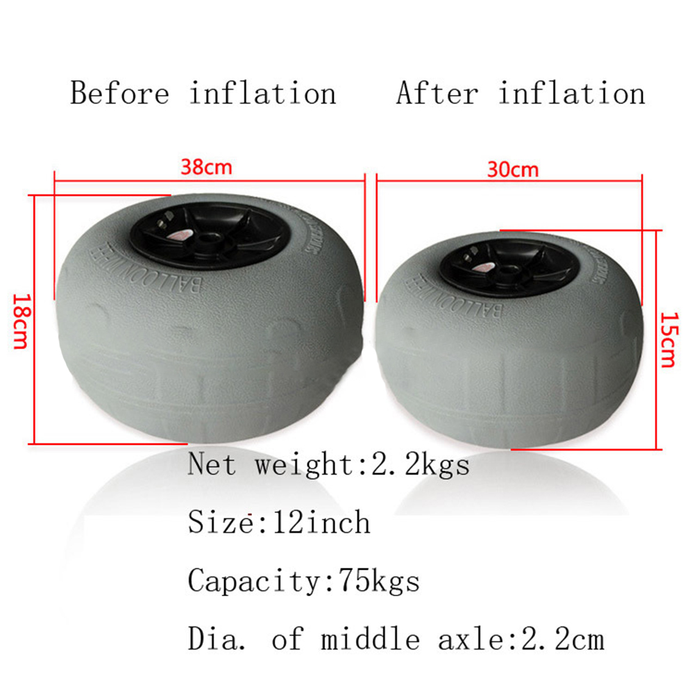 Inflatable Wide Wheel Canoe Bo – Fishing Kayak Cart recenzja i cena