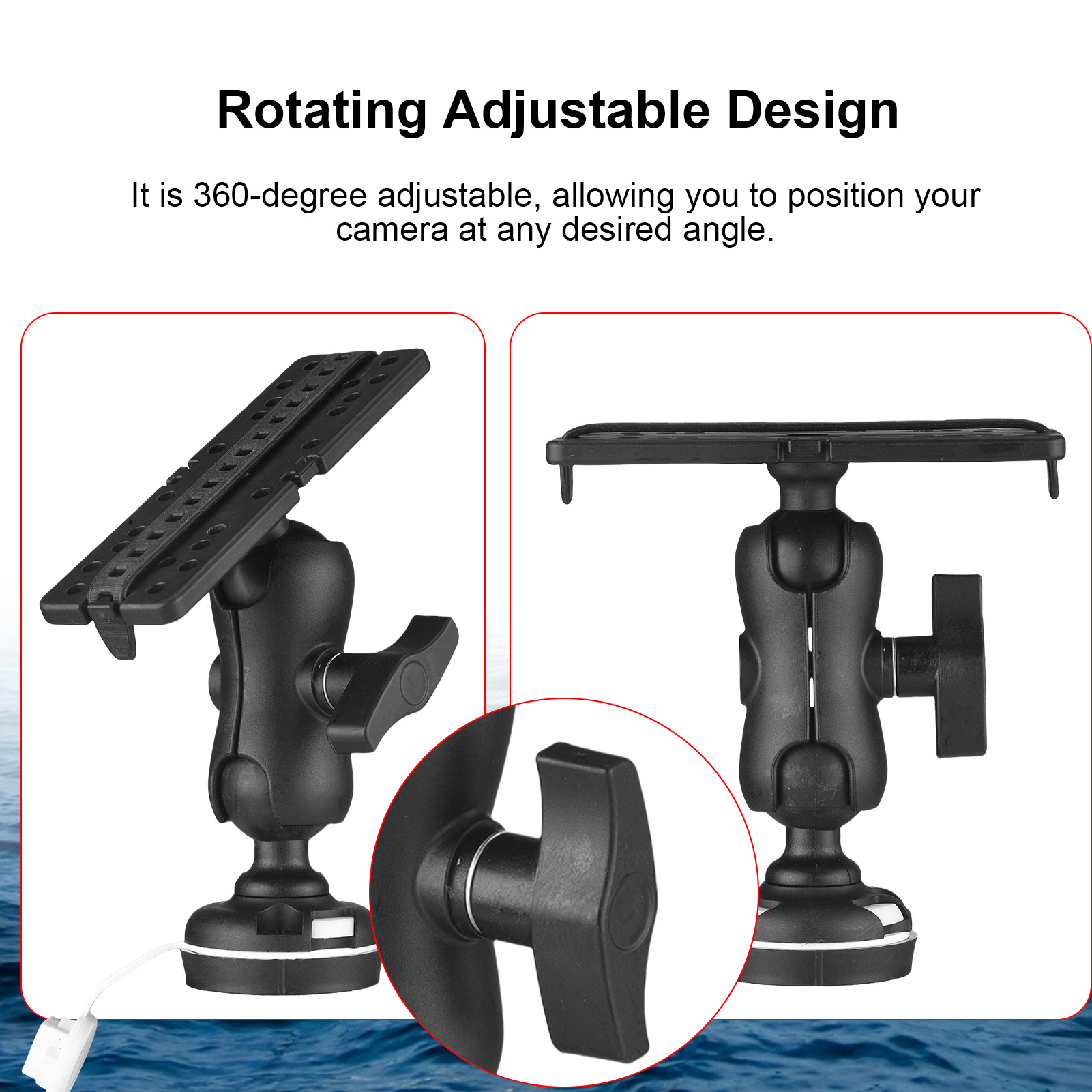 Fish Finder Mount with Rectang – Fishing Kayak Fish Finder Mount recenzja i cena