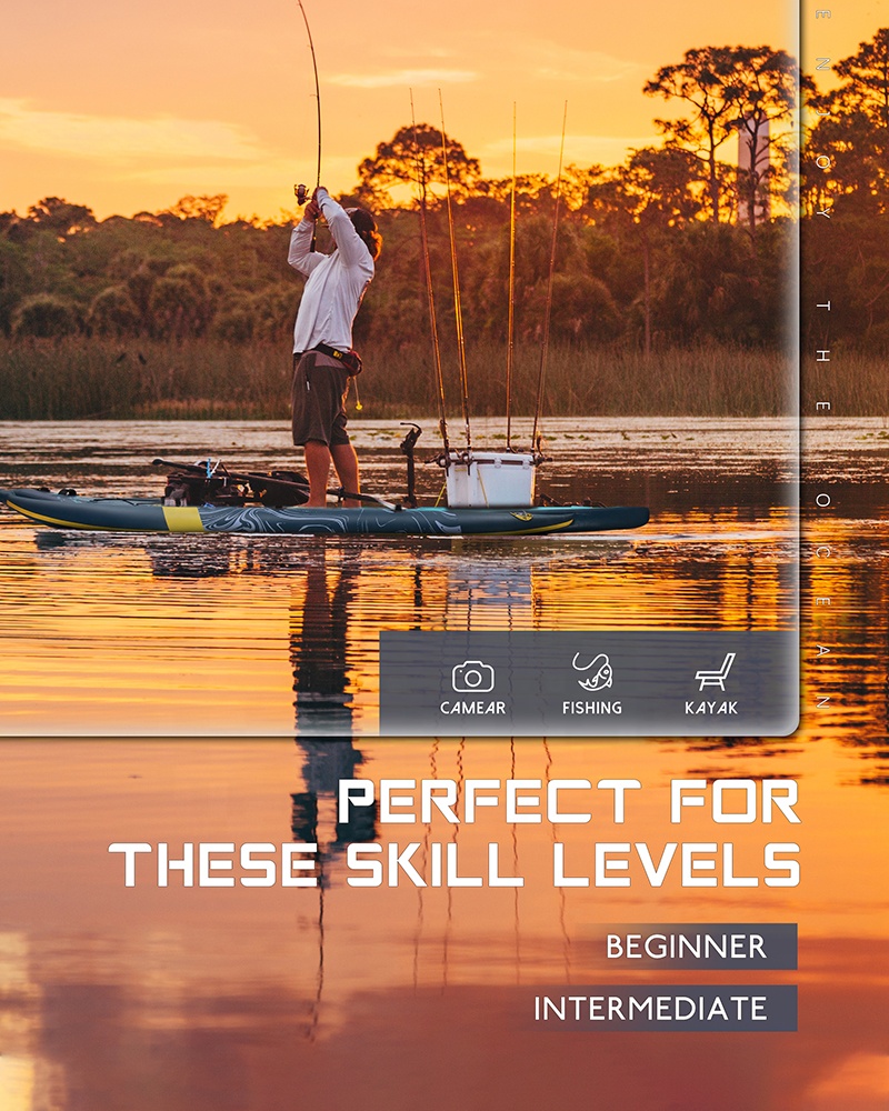Three Air Chamber Inflatable F – Fishing Kayak Rod Holder recenzja i cena
